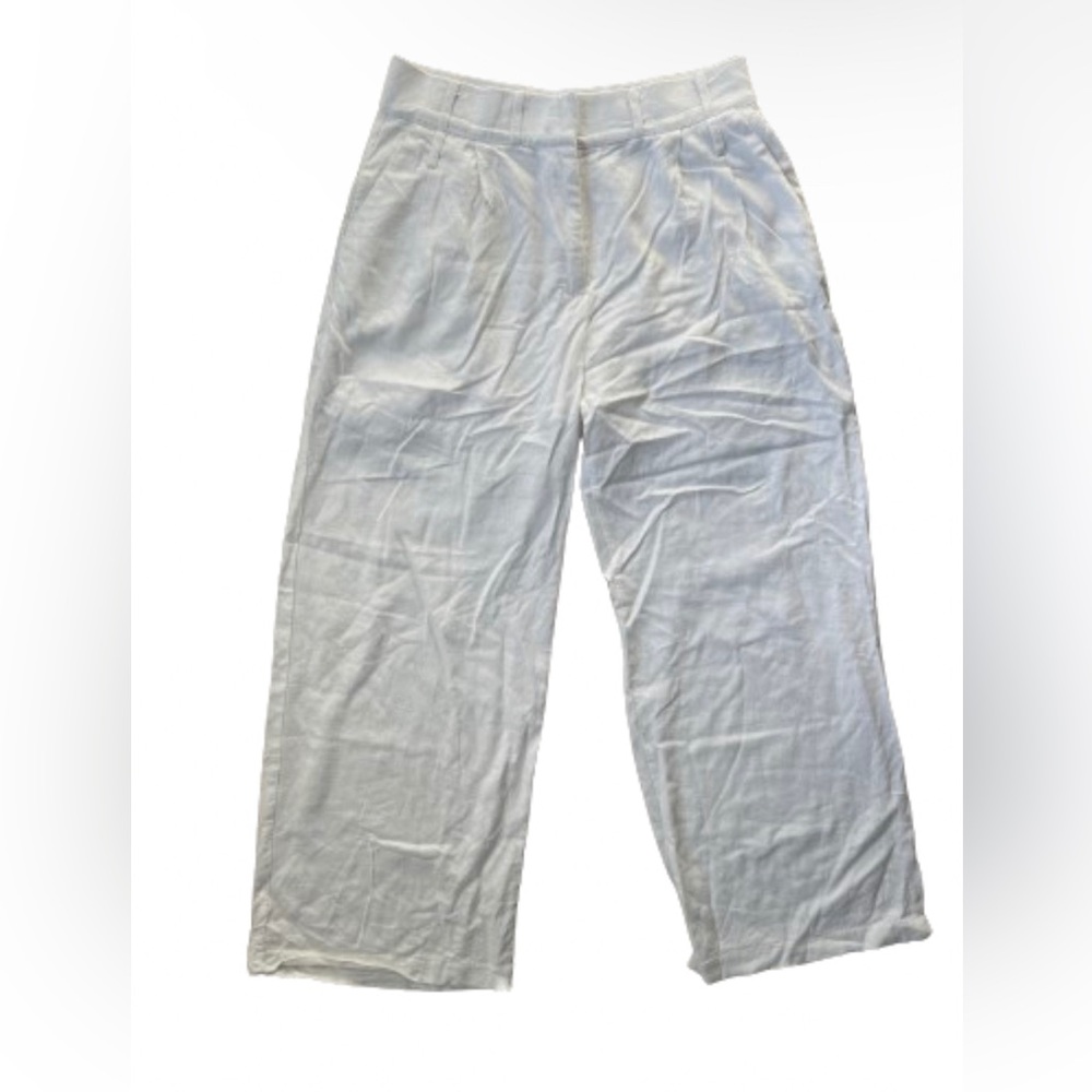 Dèluc White Linen Pants